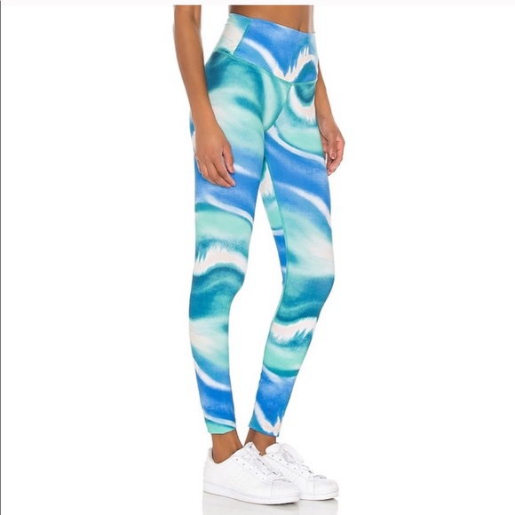 SPLITS59 Bardot 7/8 High Waist Leggings Tidal - Picture 3 of 6